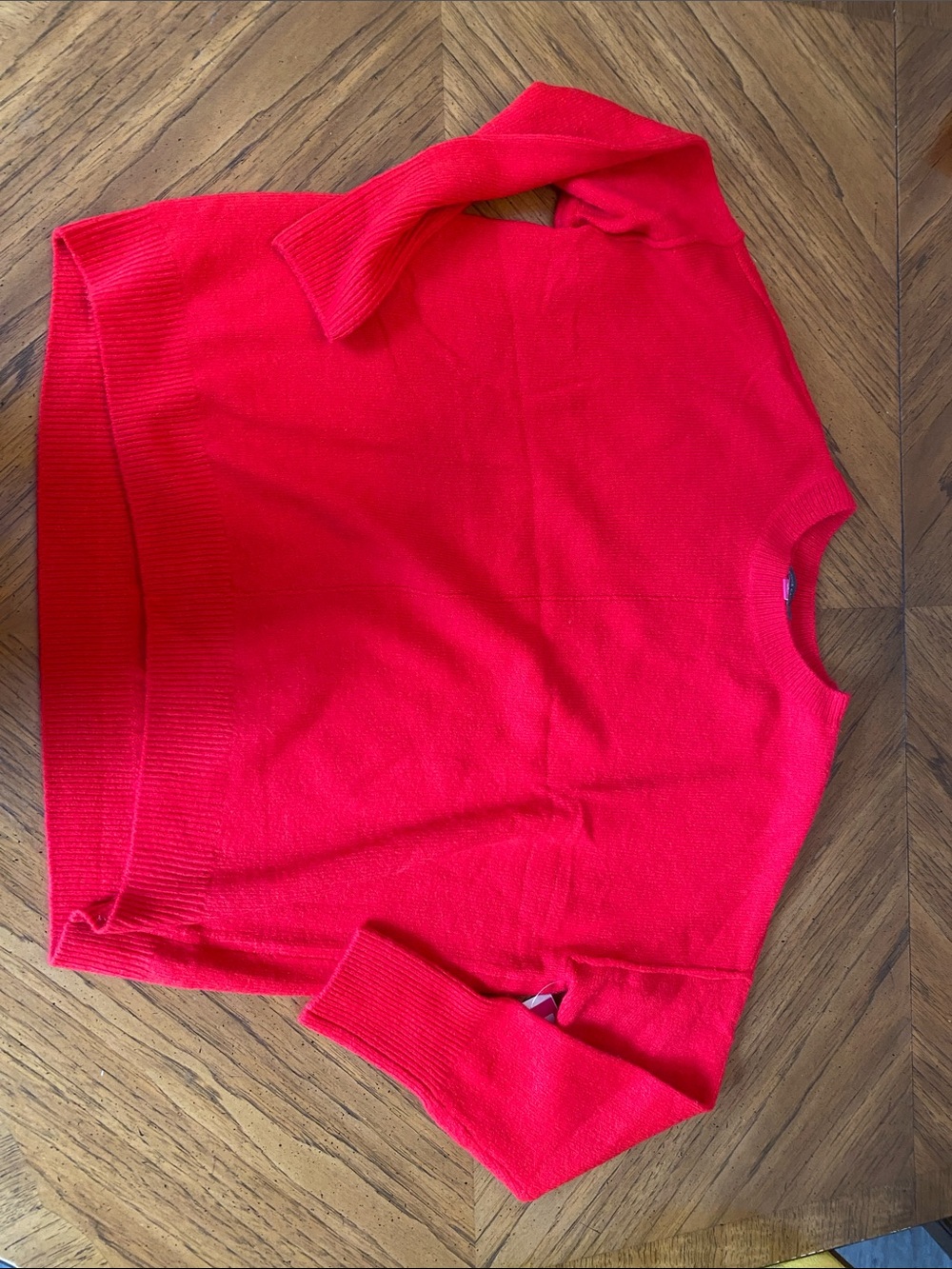 Bright Red Crewneck Sweater